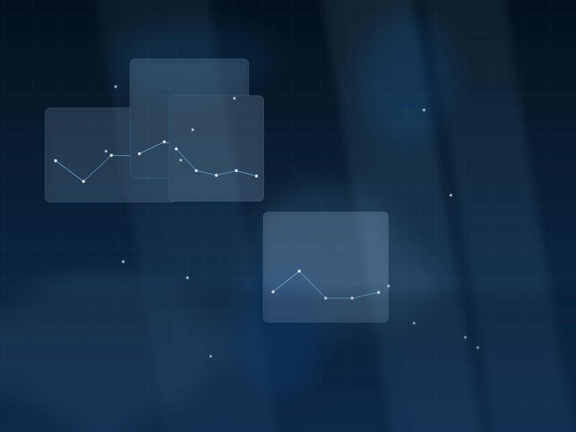 Abstract engagement intake visual with highlighted checkpoints and communication signals
